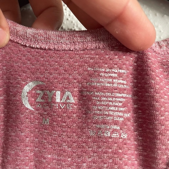 Zyia active Pink Activewear Tank Odor Blocking Lot bundle. 2 tops - Picture 5 of 8